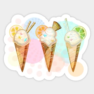 Ice Cream One Love Sticker